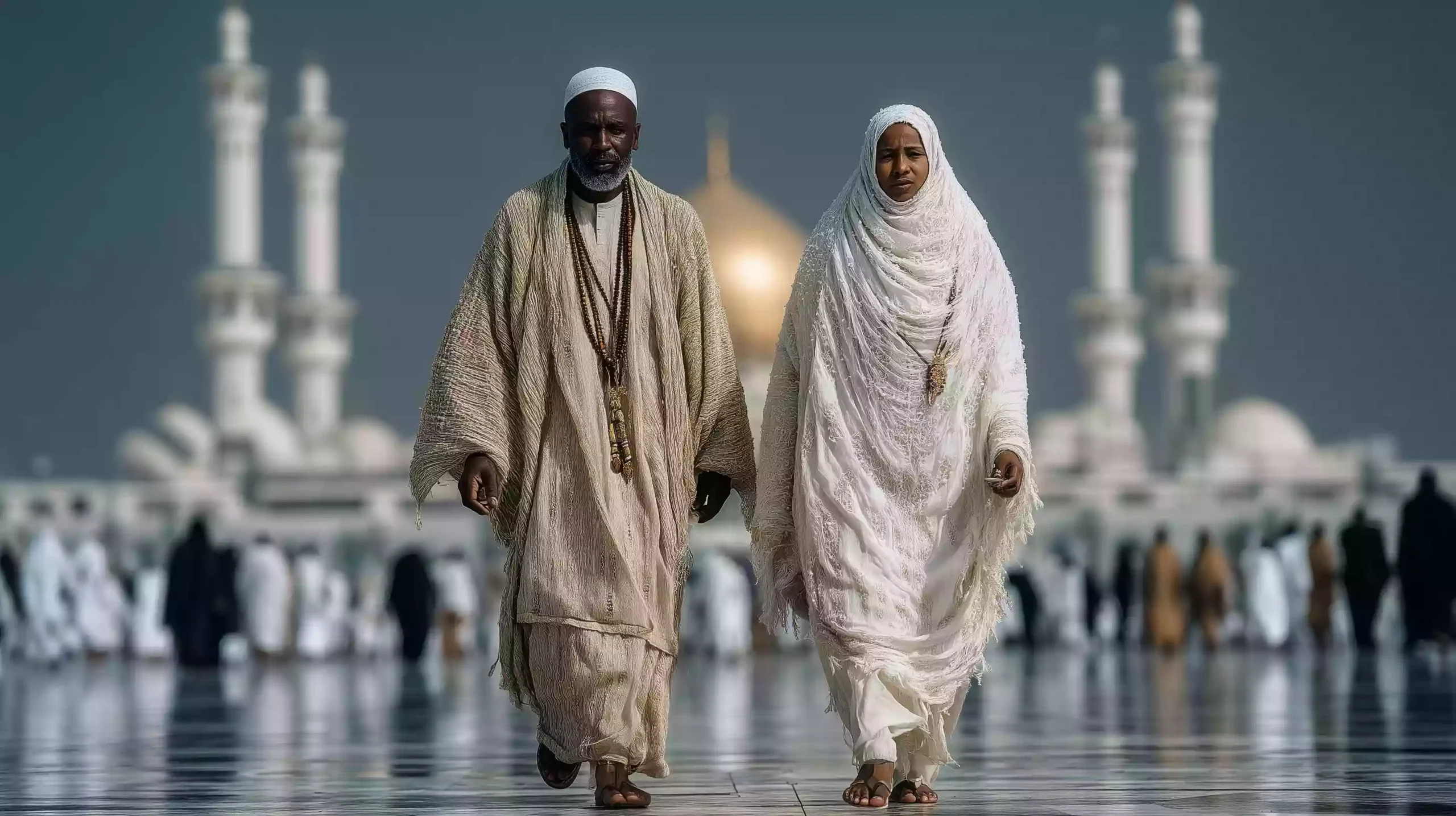 宗教人物 清真寺前神圣行走