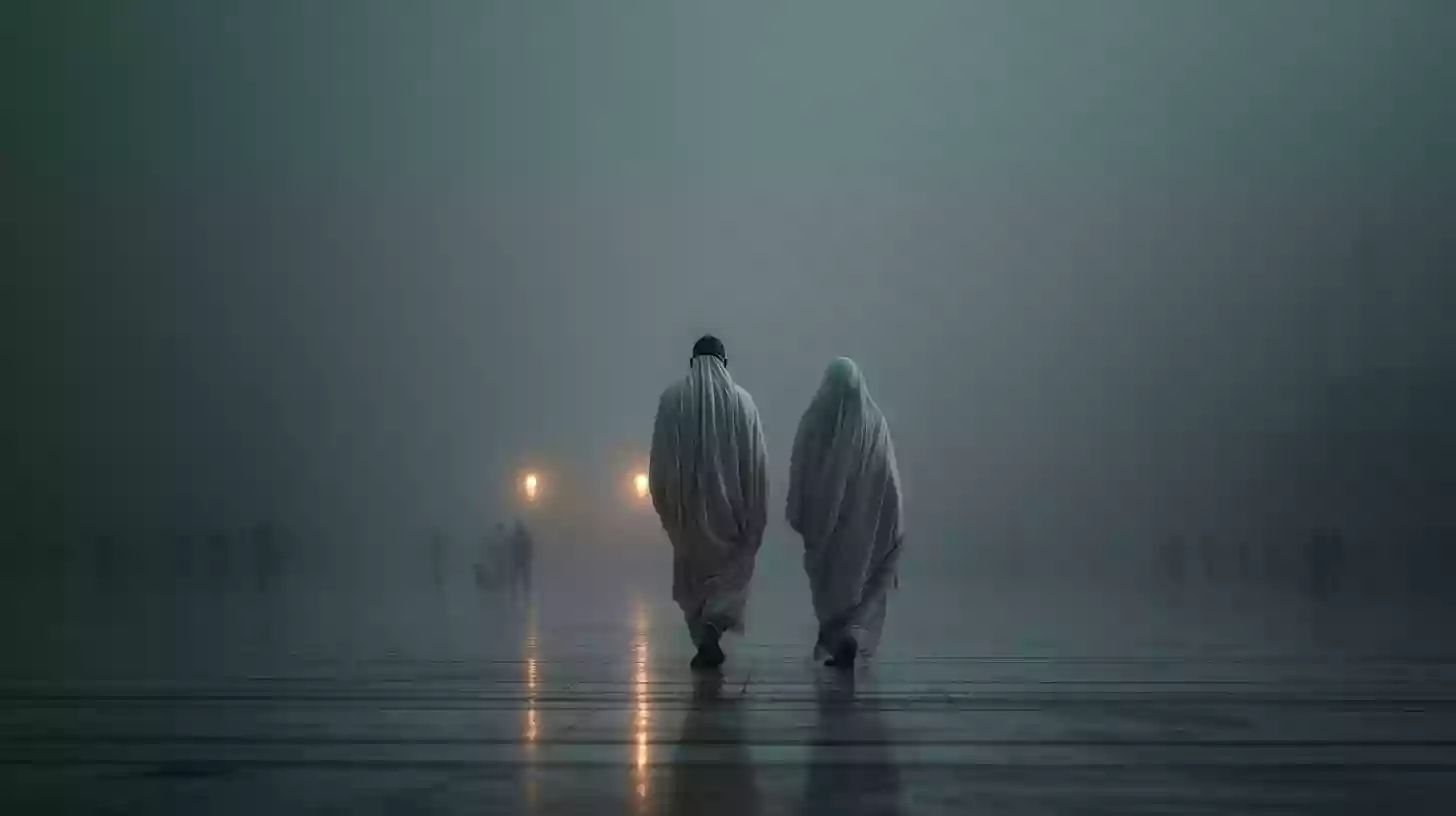 宗教人物 清真寺前神圣行走 - 图片 2