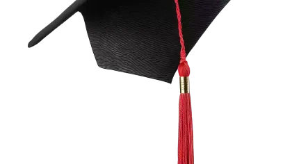 毕业帽 红色流苏学位帽商用素材