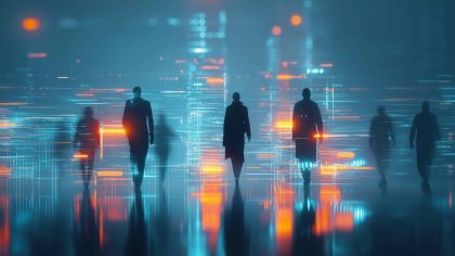 未来人群 科技城市素材