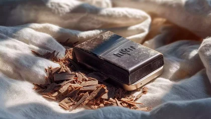 巧克力书写艺术创意场景