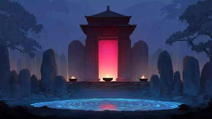 五明堂布政 礼乐华章 光柱编磬