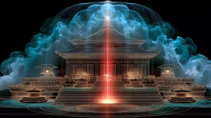 五明堂布政 礼乐华章 光柱编磬