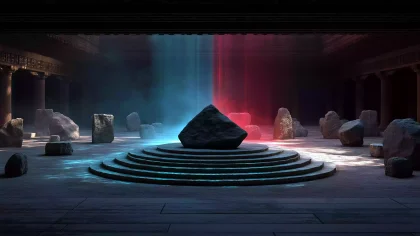 五明堂布政 礼乐华章 光柱编磬