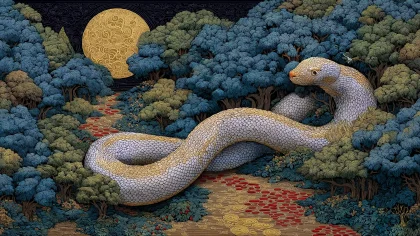 史记斩蛇瑞兆 芒砀山神秘 巨蛇