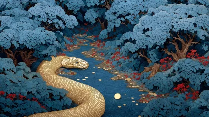 史记斩蛇瑞兆 芒砀山神秘 巨蛇