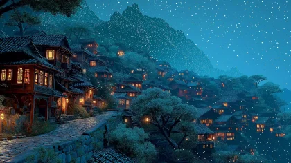 苗-月光苗寨・宁静之夜