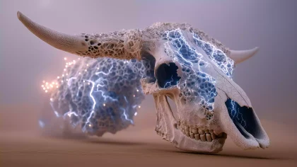 天之公牛的粒子坟场