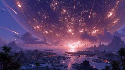 《淮南子・后羿射日》九曜殒落