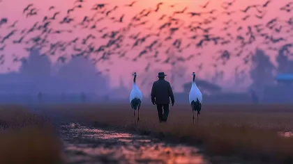 鸟耘神话・天助农耕