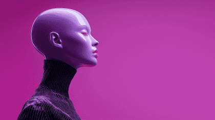 紫色系美妆时尚人像 商用广告素材