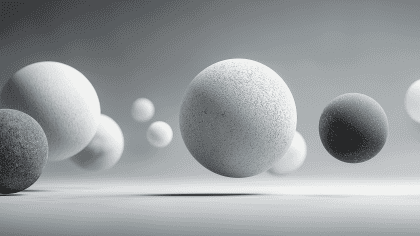 黑白极简几何球体 创意商用素材