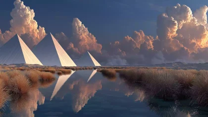 埃及・永世之野・数据农场 光纤麦田