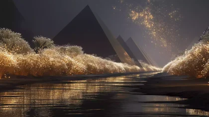 埃及・永世之野・数据农场 光纤麦田