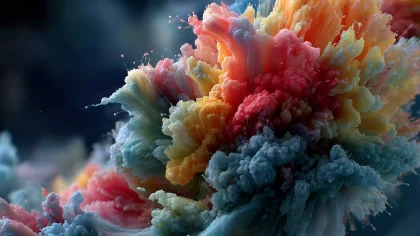 炫彩流体艺术爆炸 创意商用素材