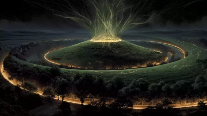 《塔拉山》 石环阵三界合一