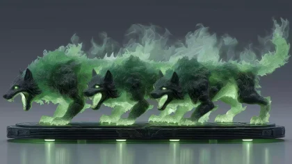 《刻耳柏洛斯》 黑三头犬