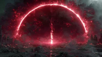 北欧神话场景 诸神的黄昏 宇宙毁灭