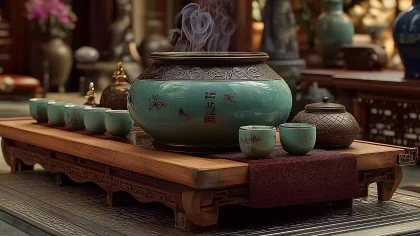 左慈戏曹・酒壶幻变