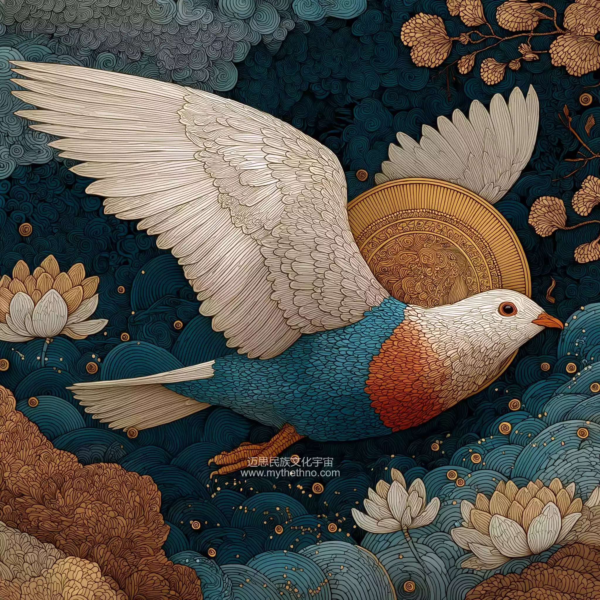 佛本生・萨波达王舍身救鸽