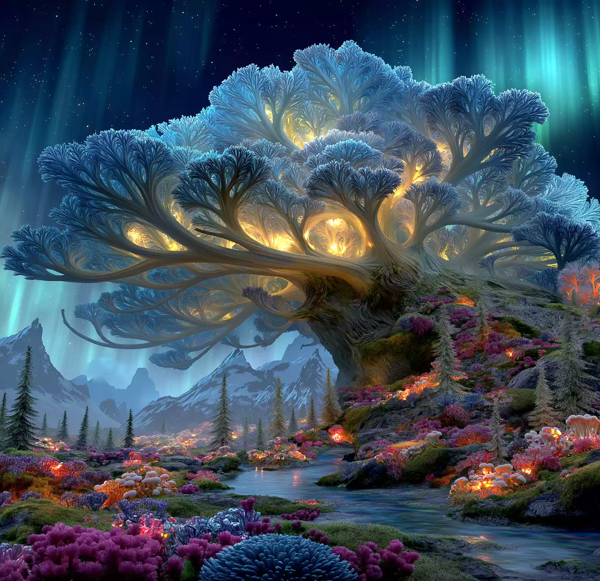 太阳母鹿角林・地轴生命之树 - 图片 6