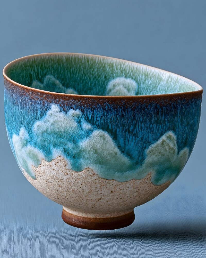 画面描述：由无数细小光点构成的巨大眼睛轮廓悬浮于虚空之中，瞳孔如旋转星云，内部包含山川、草木、器物的微观缩影。虹膜由同心圆光纹构成，内圈呈现山石肌理，中圈为水波纹，外圈延展为木纹叶脉。周围有细小文字光带环绕，整体靛蓝搭配暖金，兼具宇宙浩瀚感与理性精确感。